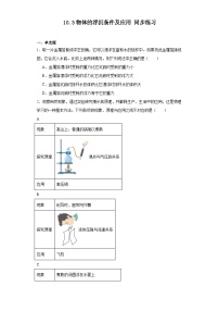 初中物理人教版八年级下册10.3 物体的浮沉条件及其应用巩固练习