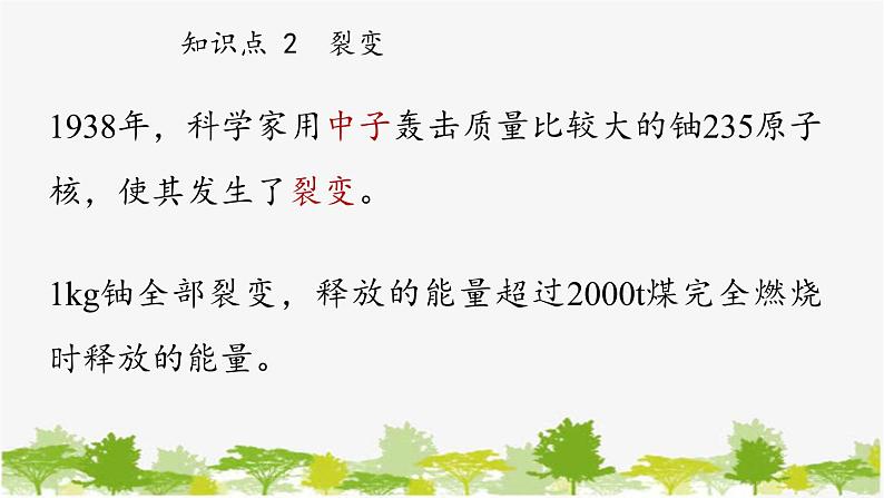 人教版物理九年级下册 第22章第2节核能课件第8页