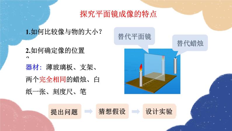 教科版物理八年级上册 4.3.科学探究：平面镜成像课件07