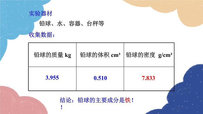 教科版物理八年级上册 6.4.活动：密度知识应用交流会课件06