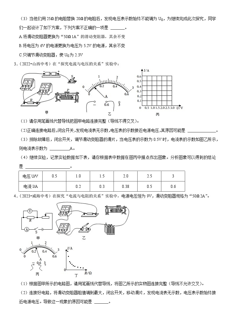 专题08 探究电流与电压、电阻的关系-2023-2024学年九年级物理全一册期中期末重难点专题突破（人教版）02
