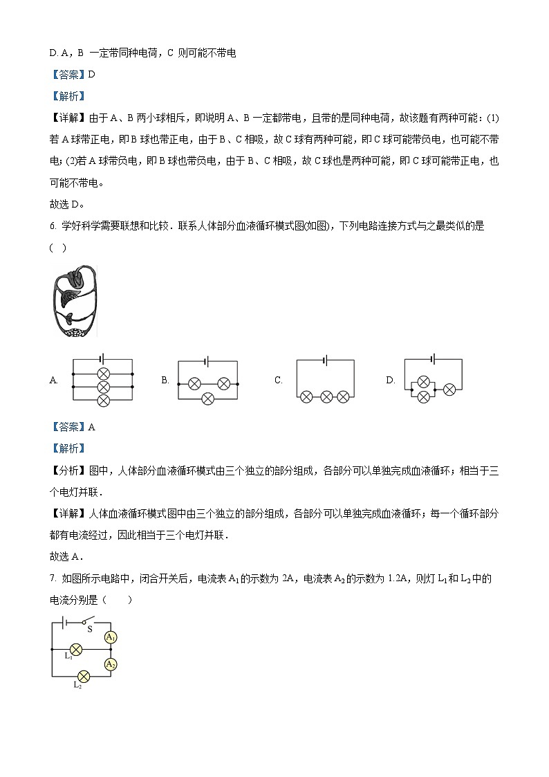 湖南省岳阳市汨罗市任弼时红军中学2023-2024学年九年级下学期入学考试物理试题（原卷版+解析版）03