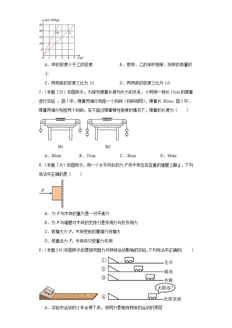 2024年初二物理下册期末模拟必刷卷（苏州专用）05（原卷版）第2页