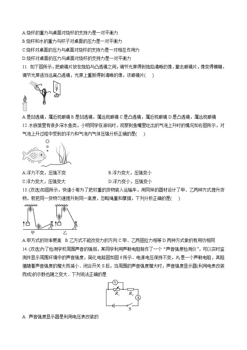 2024年初三中考第一次模拟考试试题：物理（河南卷）（考试版A4）（原卷版）第3页