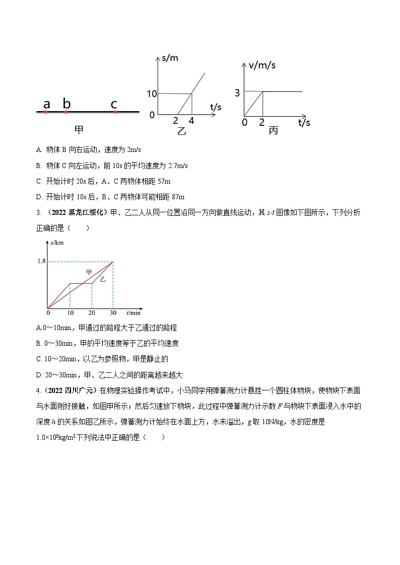 专题07 含有图像的力学综合（压轴）计算难题（原卷版） 第2页