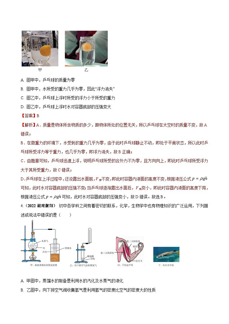 最新中考物理三轮复习送分及热点亮点题（讲义） 专题11 跨学科中物理与数学等（亮点）问题03