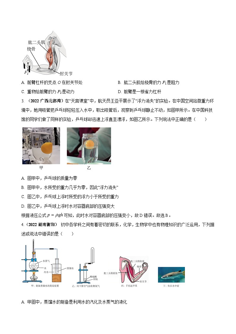 最新中考物理三轮复习送分及热点亮点题（讲义） 专题11 跨学科中物理与数学等（亮点）问题02