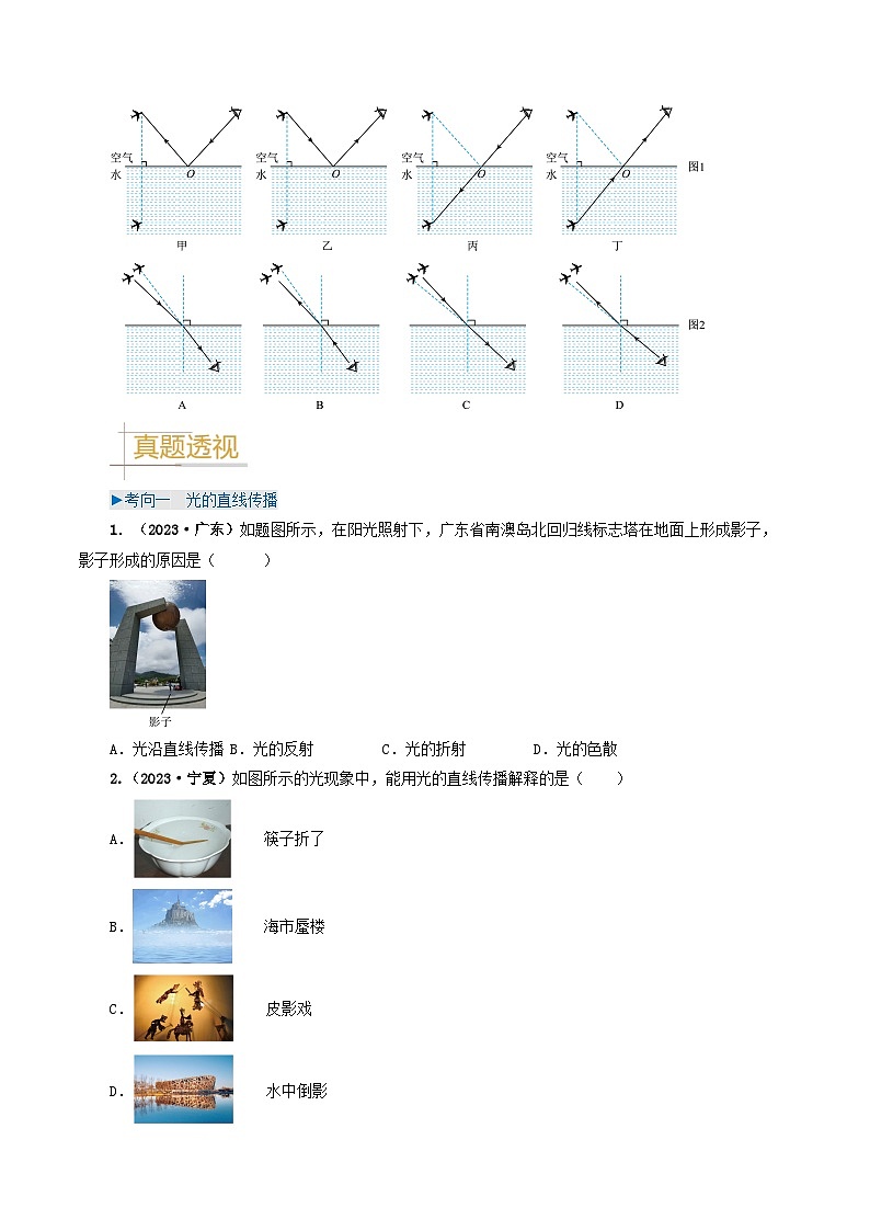 专题02 光现象-备战2024年中考物理（全国通用）（学生版）第3页