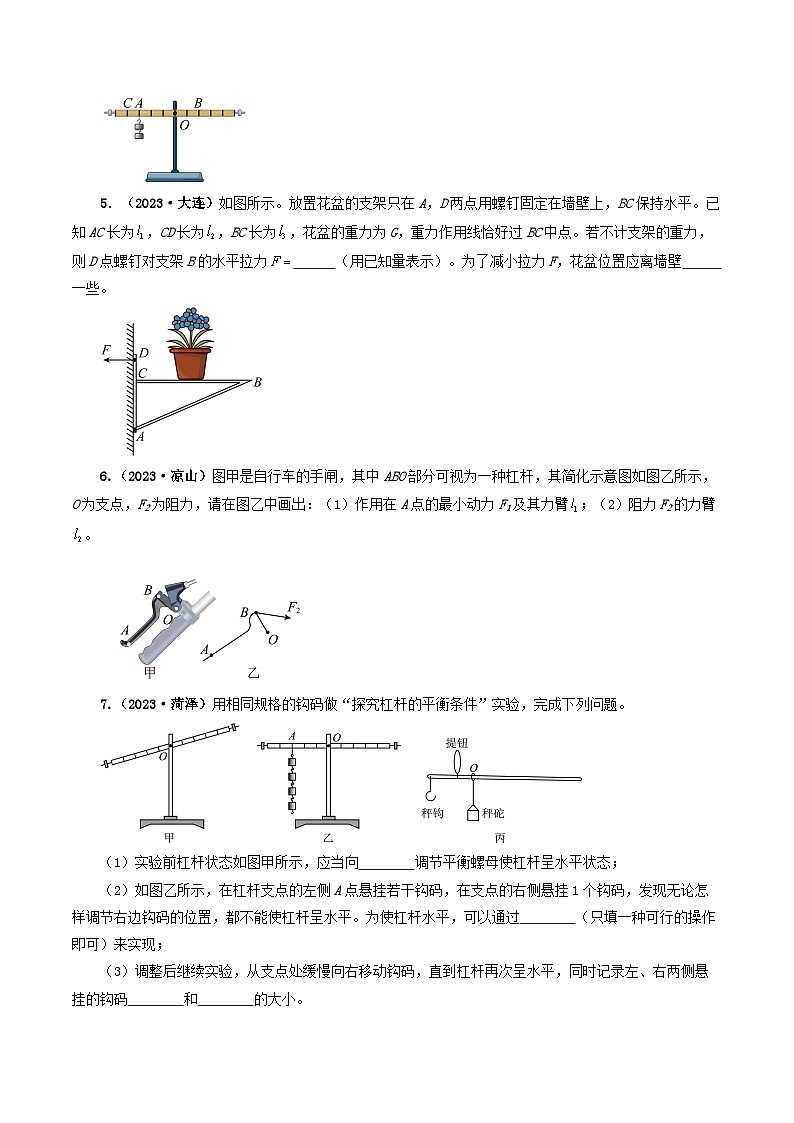 专题12简单机械及机械效率-备战2024年中考物理真题透析（全国通用）03
