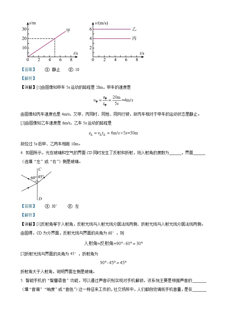 河南省南阳市南召县2023-2024学年八年级上学期开学物理试题（原卷版+解析版）02