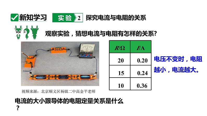 17.1第2课时电流与电阻的关系 课件 2023-2024学年人教版物理九年级下册04