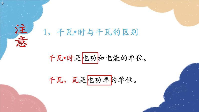 沪科版物理九年级全一册 第十六章第二节 电流做功的快慢课件第8页