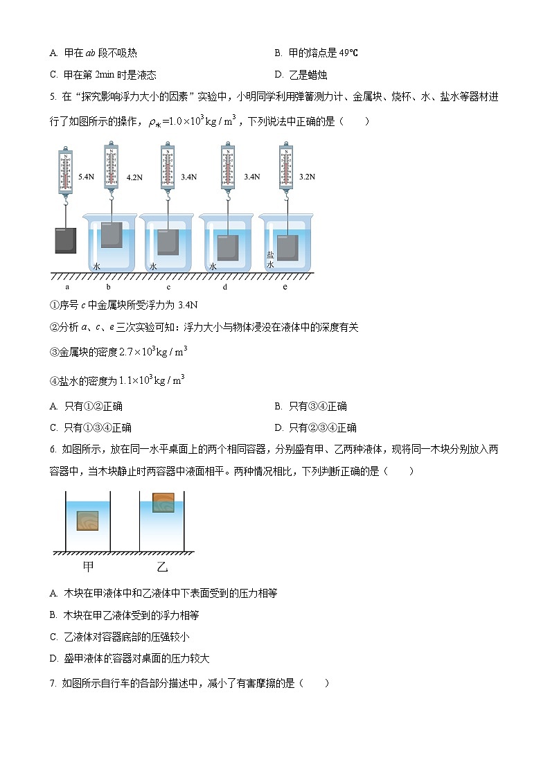 湖南省邵阳市新邵县广益世才学校2022-2023学年九年级下学期3月月考物理试题（原卷版+解析版）02