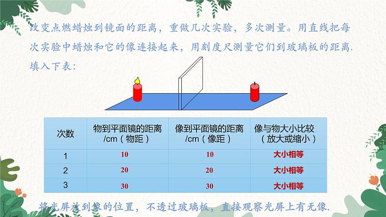 沪科版物理八年级全一册 第四章 第二节  平面镜成像课件07