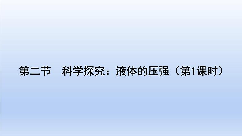 沪科版物理八年级全一册 8.2.1科学探究液体的压强（第1课时）课件01