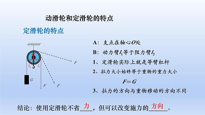 沪科版物理八年级全一册 10.2滑轮及其应用课件第7页