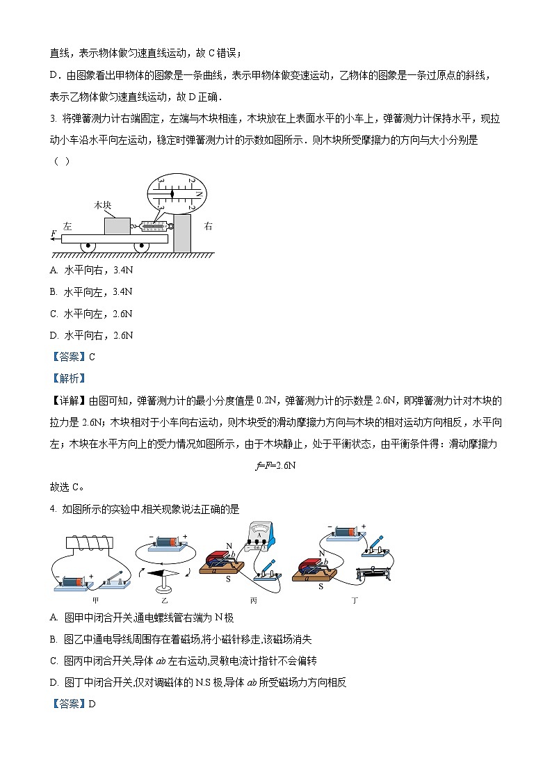 2024年山东省日照市九年级中考模拟物理试题（原卷版+解析版）02