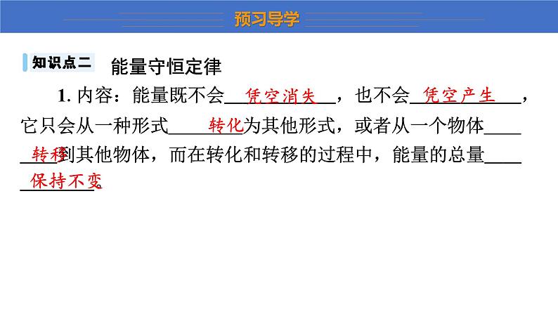 14.3+能量的转化和守恒++课件++2023-2024学年物理人教版九年级全一册08