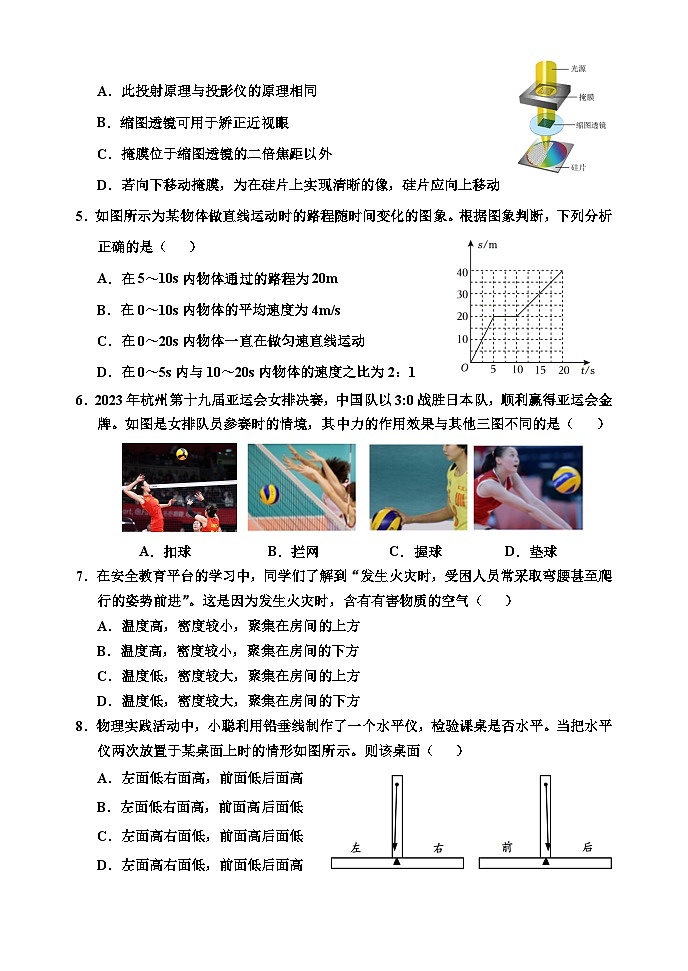 山东省潍坊市高密市2023-2024学年九年级下学期3月月考物理试题第2页