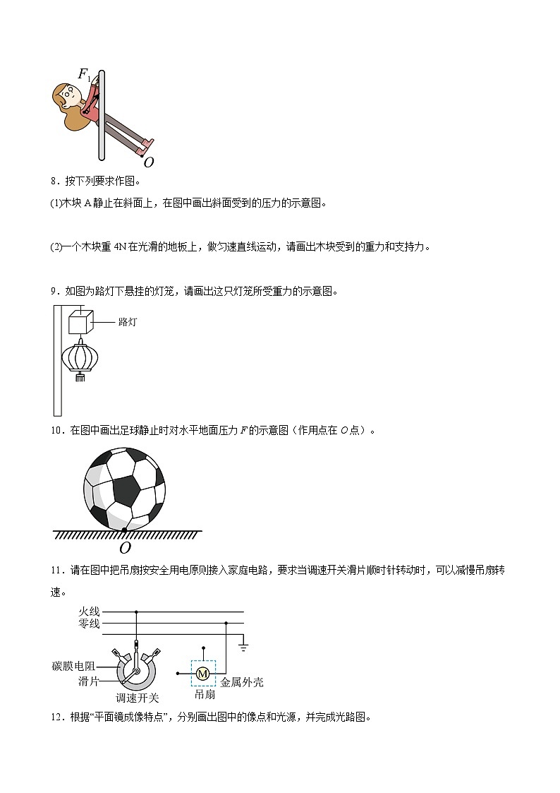【中考二轮】2024年中考物理热点专练（全国通用）专题04+作图题-专题训练.zip03