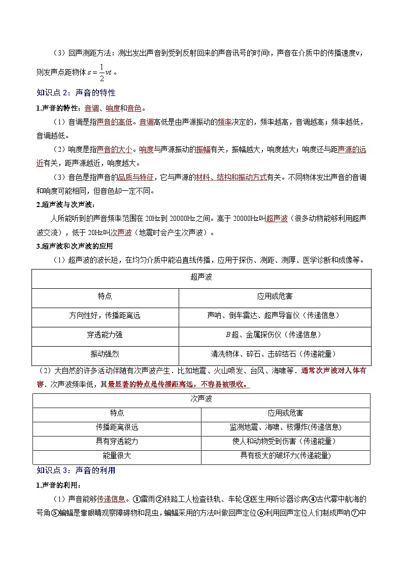 【中考二轮】2024年中考物理重点专练（全国通用）专题02+声现象专题训练.zip02