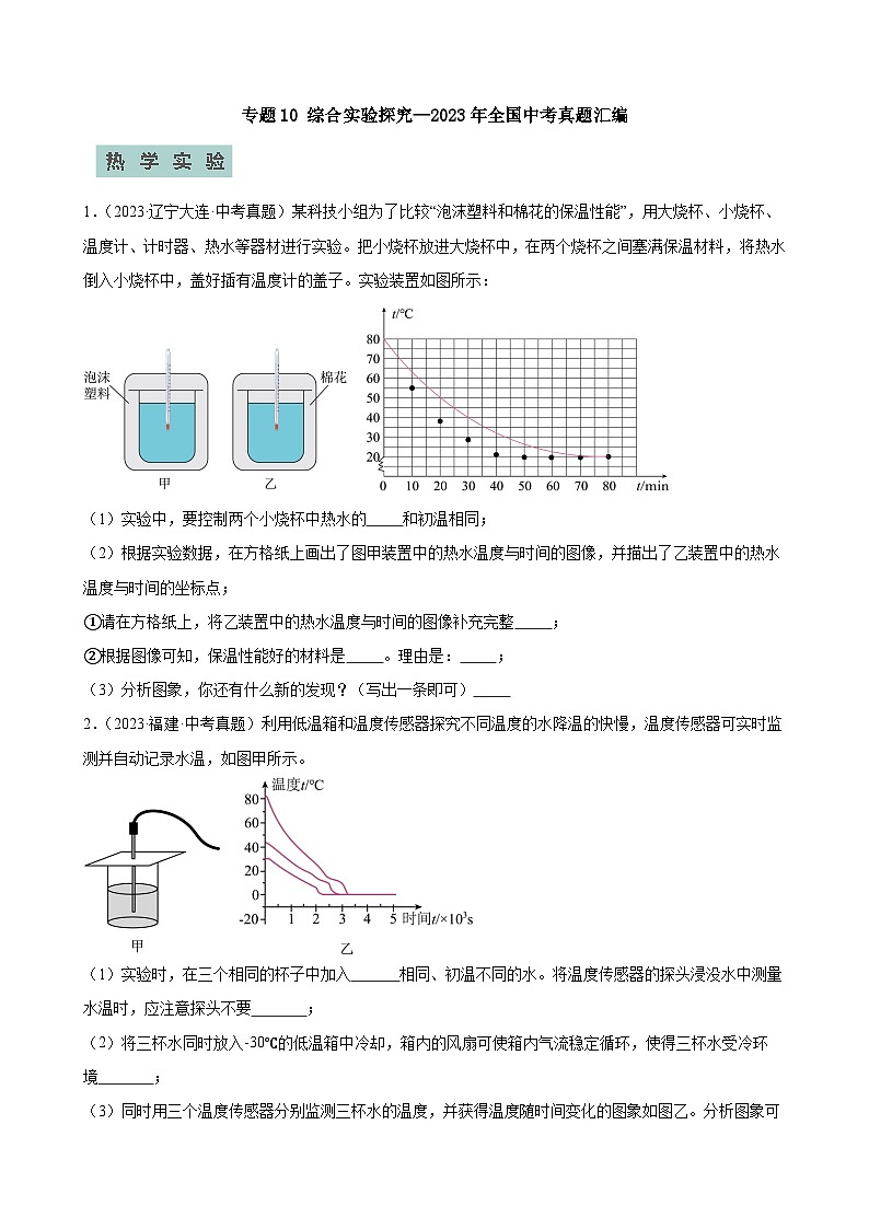 专题10综合实验探究—2024年中考物理三轮冲刺宝典（全国通用）01