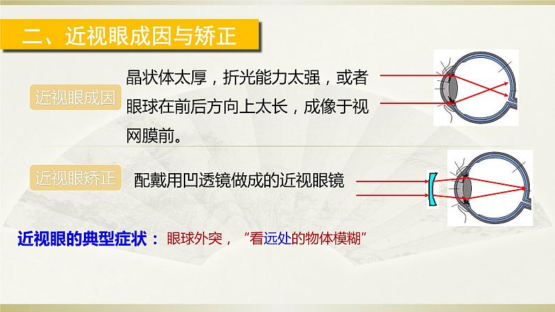 人教版物理八年级上册 4 眼睛和眼镜 课件06