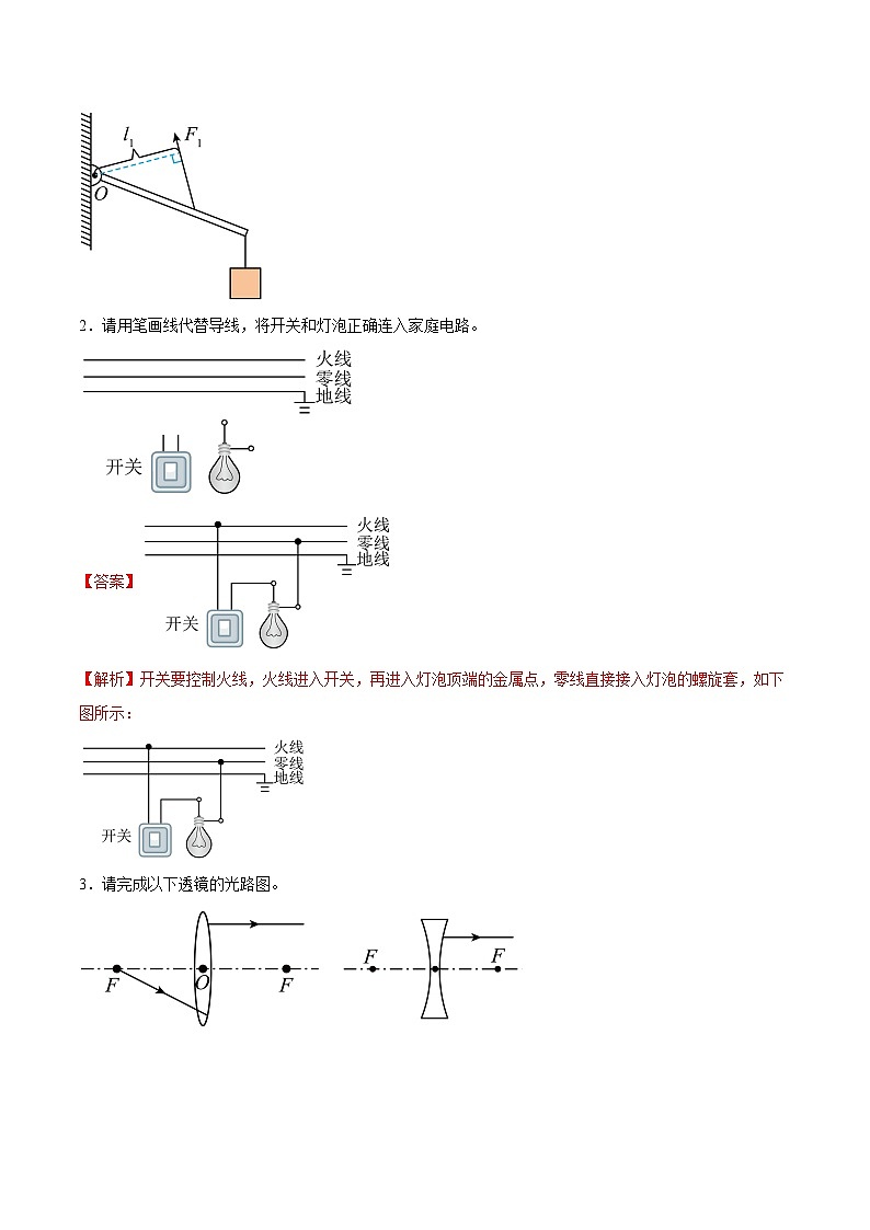 专题04 作图题-2024年中考物理【热点·重点·难点】专练（全国通用）03