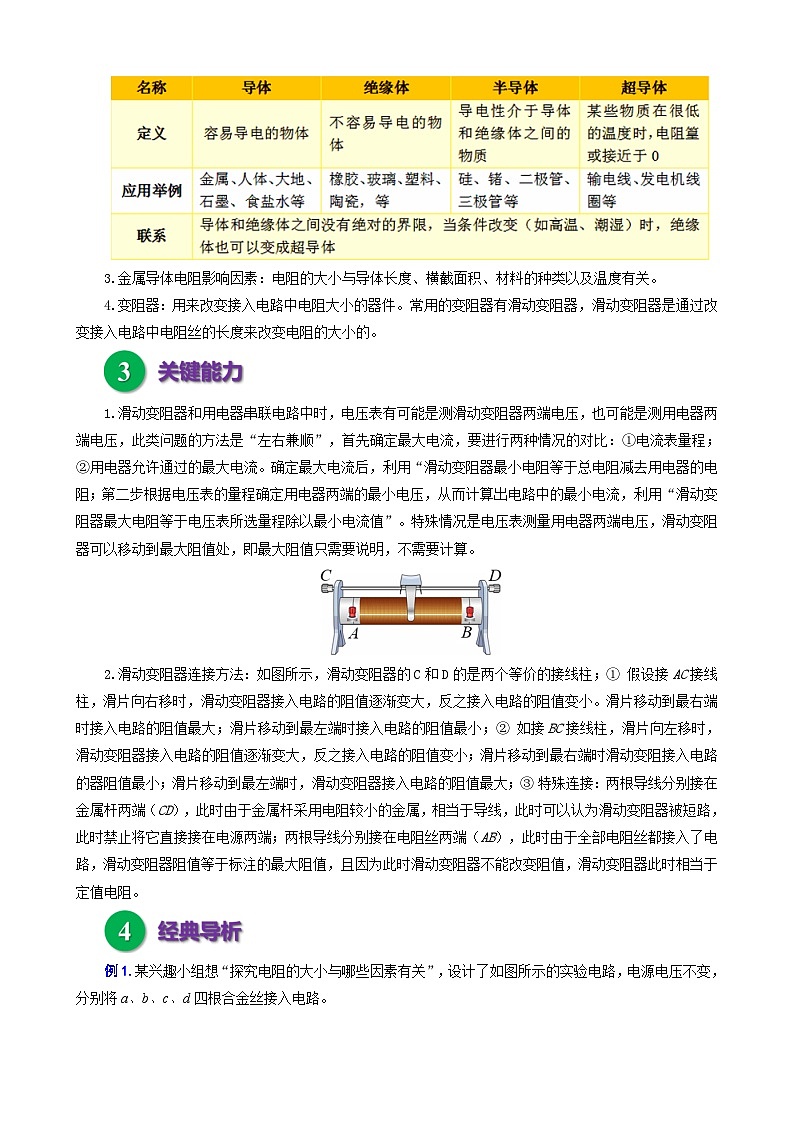 2023年中考物理一轮复习讲义--滑动变阻器相关基础问题第2页