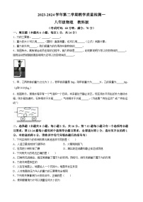 河南省周口市西华县2023-2024学年八年级下学期3月月考物理试题