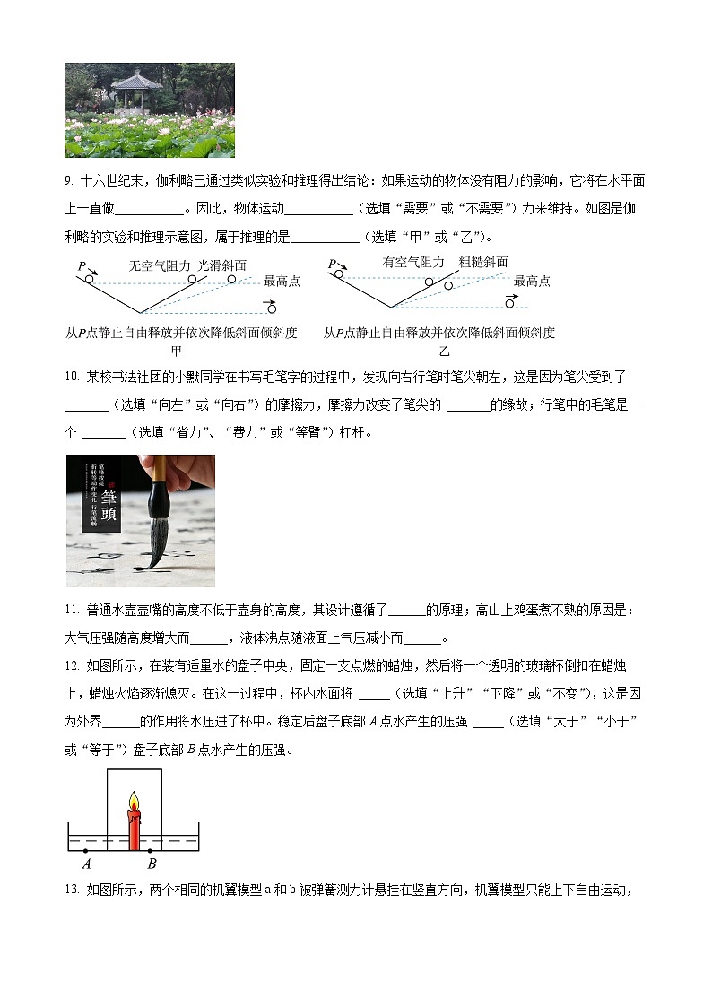 广东省茂名市电白区八年级2022-2023学年下学期期末物理试题03