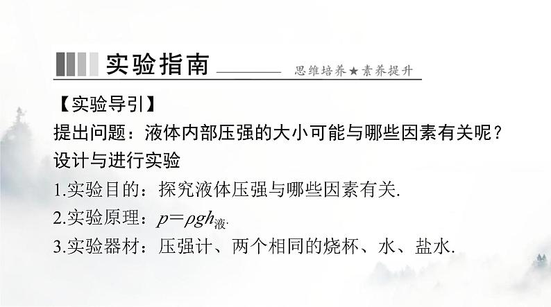 人教版八年级物理下册第九章第二节液体的压强课件第8页