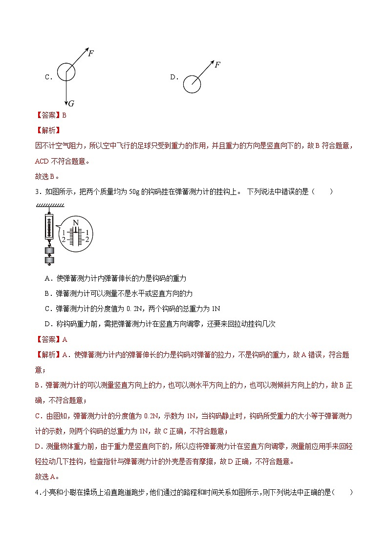 2023-2024学年初中下学期期中考试 八年级物理期中模拟卷（沪粤版，第6-7章）02