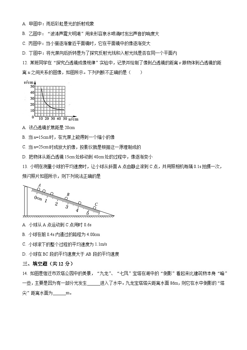 山东省聊城市莘县春笋学校2023-2024学年九年级下学期3月月考物理试题（原卷版+解析版）03