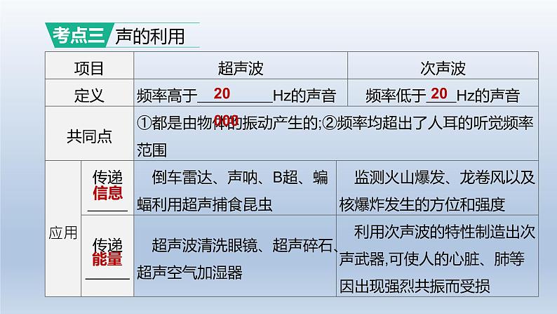 （人教版）中考物理一轮复习课件：第02课时　声现象（含答案）第8页