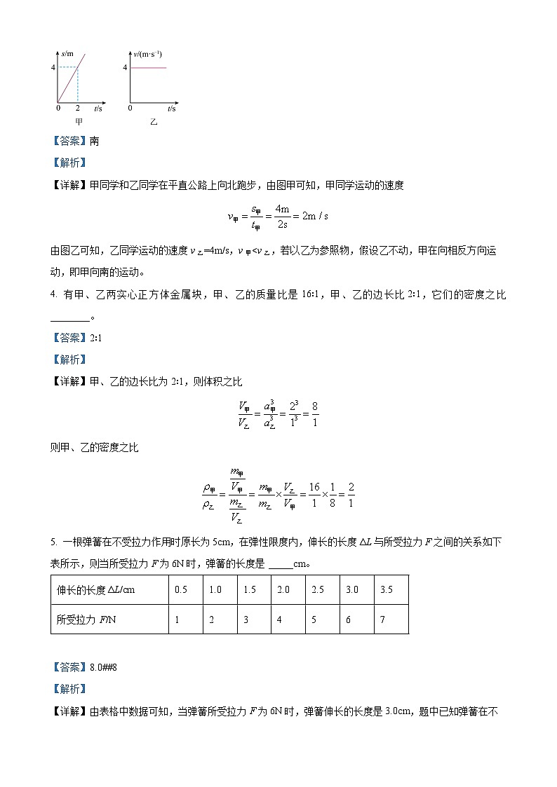 2024年安徽省池州市中考联考一模物理试题（原卷版+解析版）02