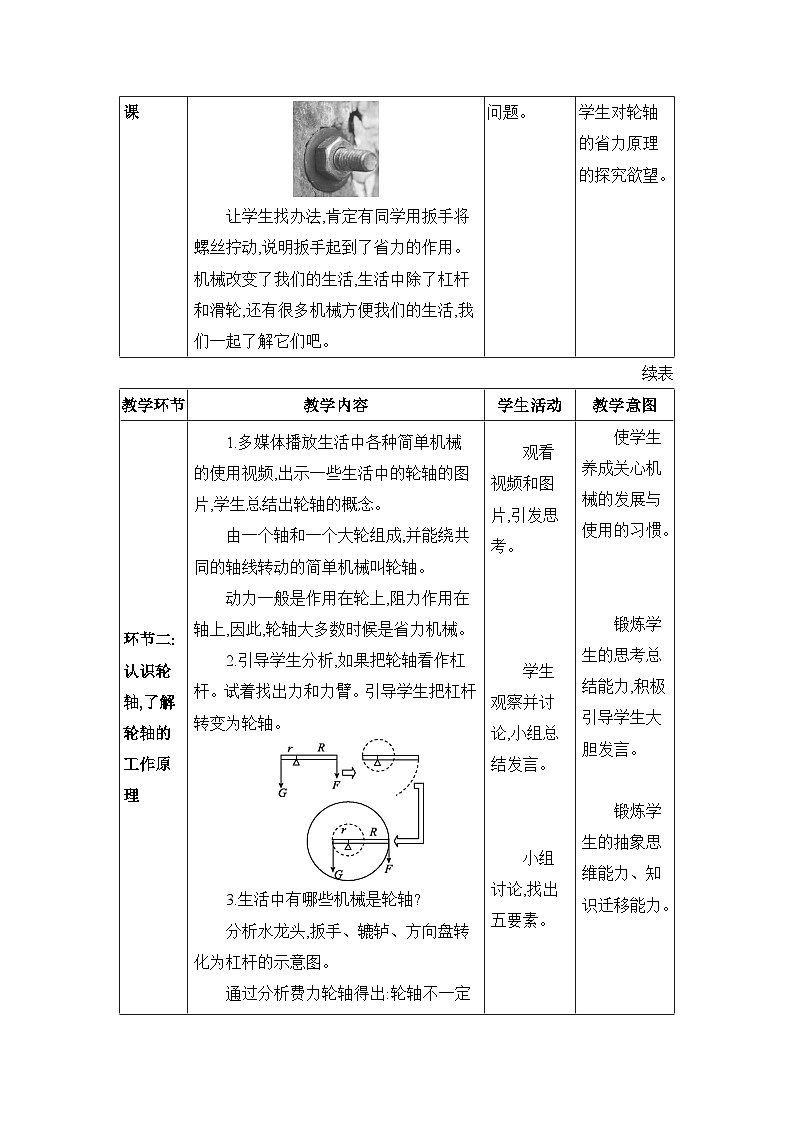 第11章机械与功11.5 改变世界的机械精品教案（教科版八下）02