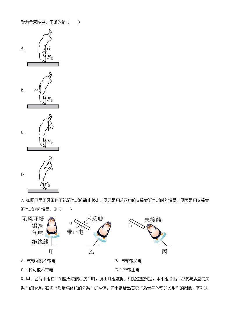 +江苏省苏州市工业园区星汇学校2023-2024学年八年级下学期期中物理模拟+第2页