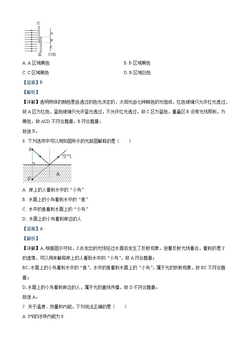 江苏省盐城市大丰区飞达路初级中学2023-2024学年九年级下学期3月月考物理试题（原卷版+解析版）03