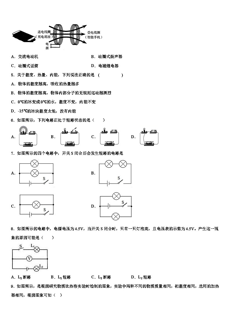 2023-2024学年陕西省商洛市商南县物理九上期末教学质量检测试题含解析第2页