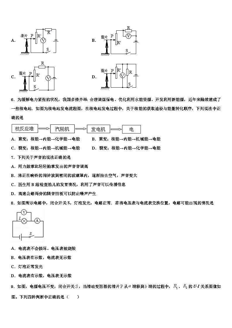 2024届广东省深圳市桃源中学九年级物理第一学期期末质量检测模拟试题含解析第2页