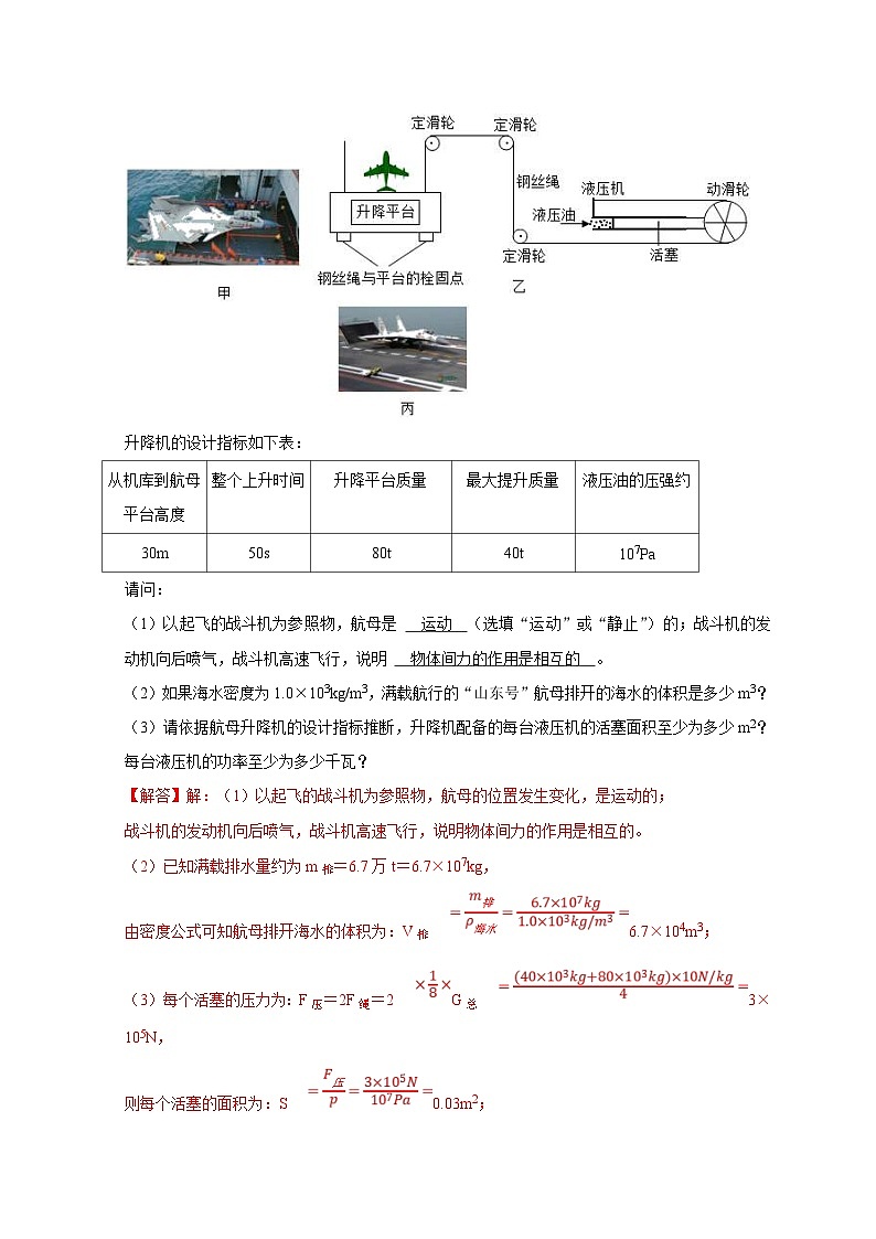 中考物理二轮复习题型专项复习专题04 功和机械能问题（含解析）第3页