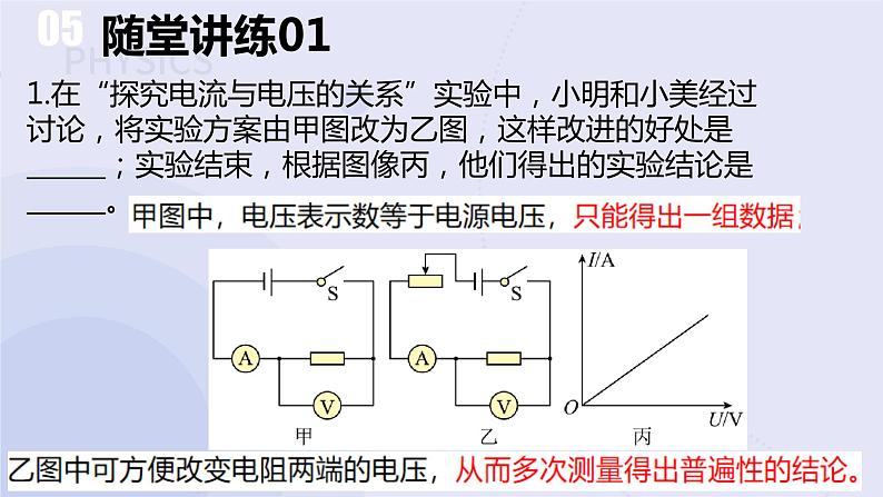 17.1电流与电压和电阻的关系 课件第8页