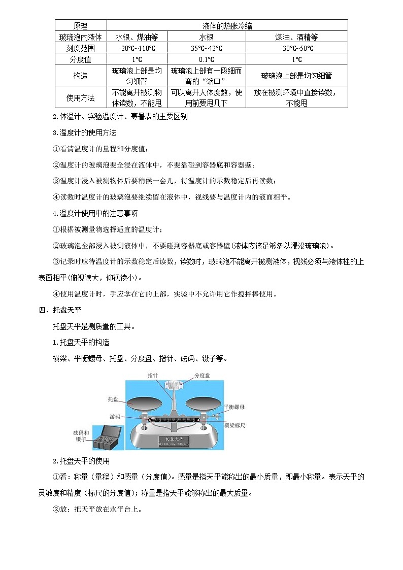中考物理二轮复习核心素养提升专题05 物理基本测量仪器 （精选练习）（含解析）第3页