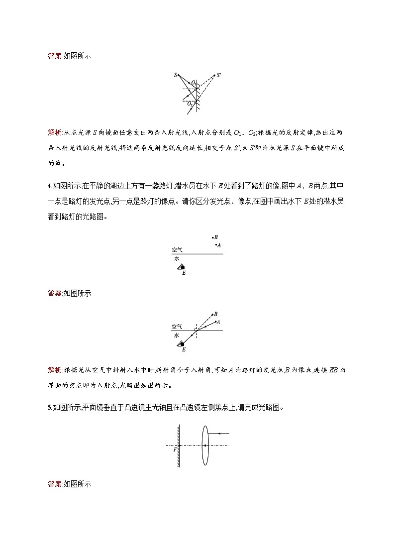 人教版物理中考复习专题突破一作图专题练习含答案02