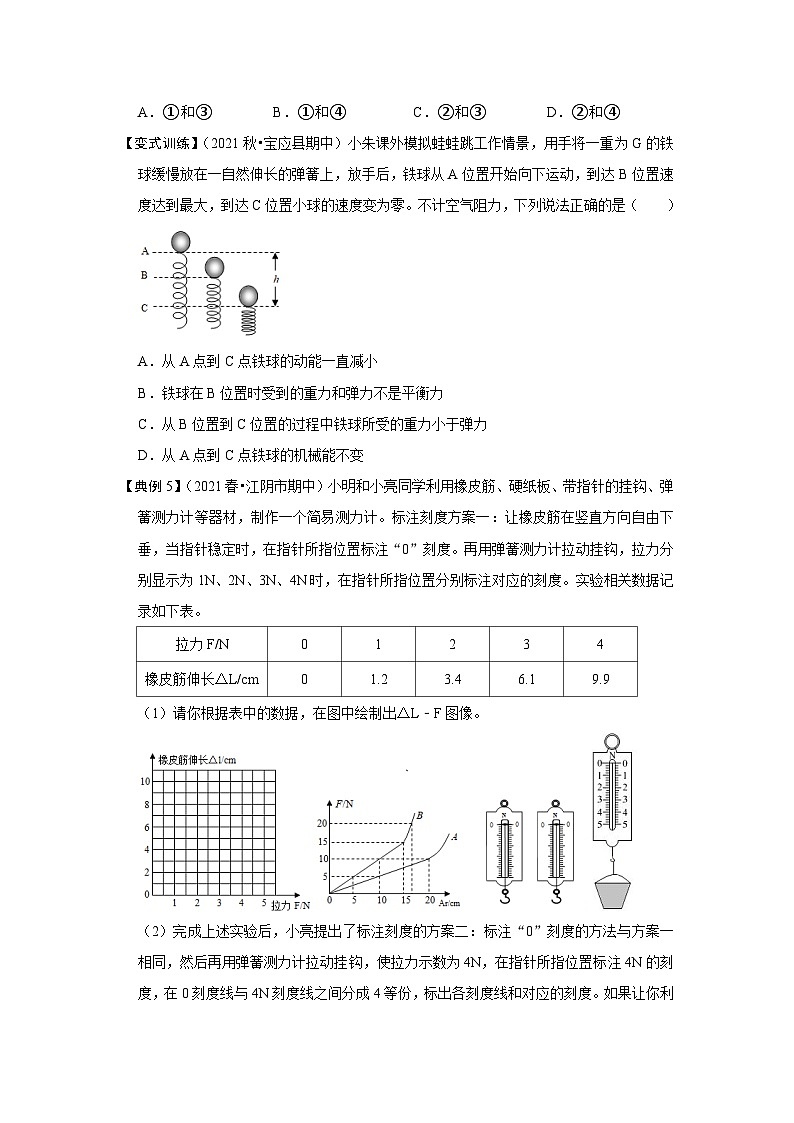人教版八年级物理下册同步考点专题训练专题01三种力的现象及辨析(原卷版+解析)03