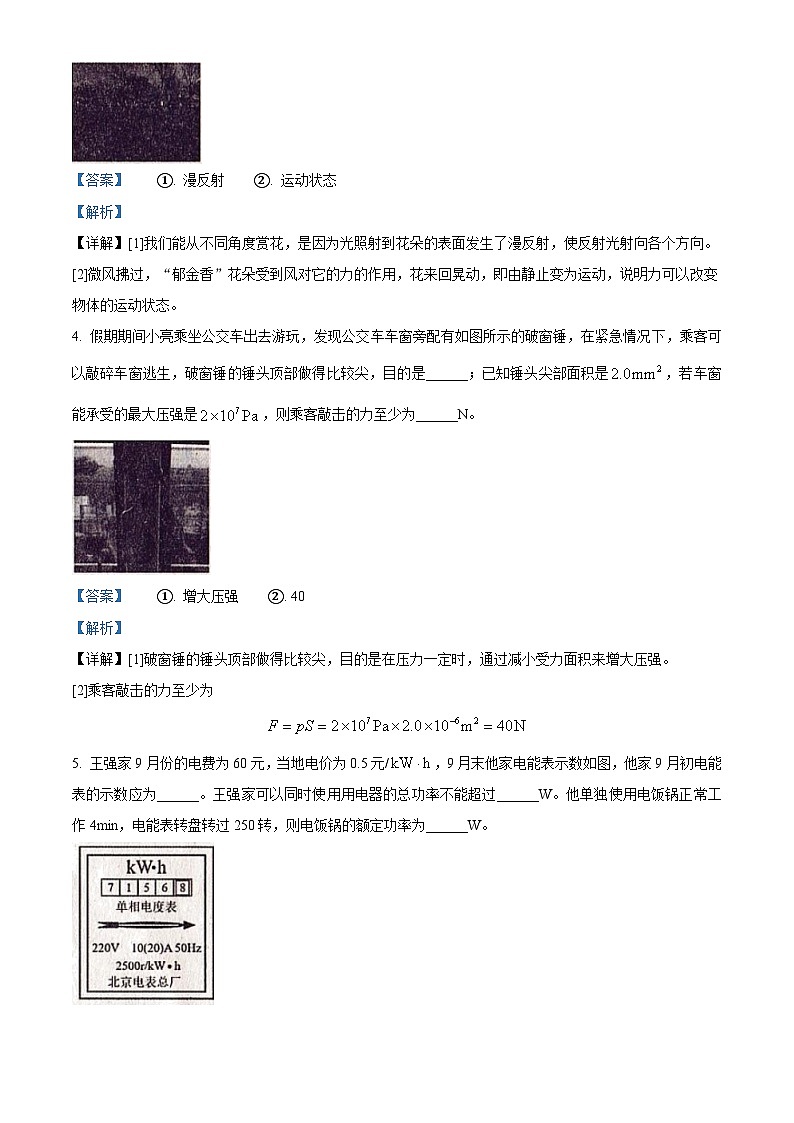 2024年河南省商丘市六中中考物理模拟考试一（解析版）第2页