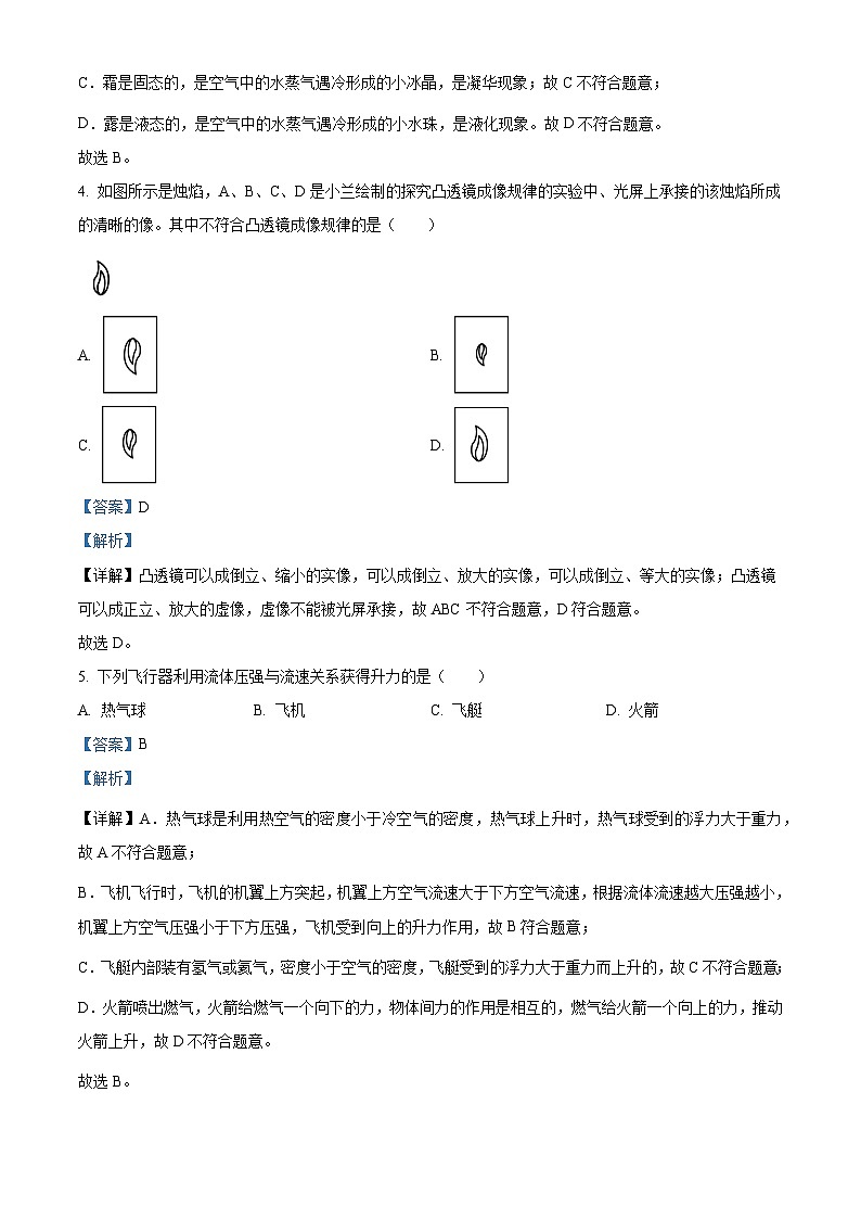 2024年海南省省直辖县级行政单位临高县新盈中学中考一模物理试题（原卷版+解析版）02