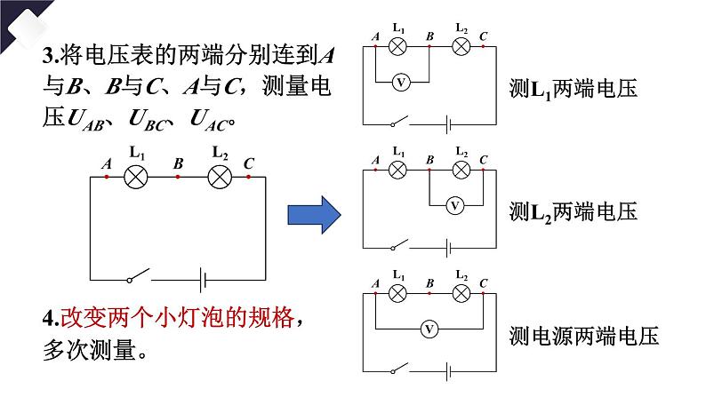 16.2 串、并联电路中电压的规律（课件）-2024-2025学年人教版物理九年级全一册07