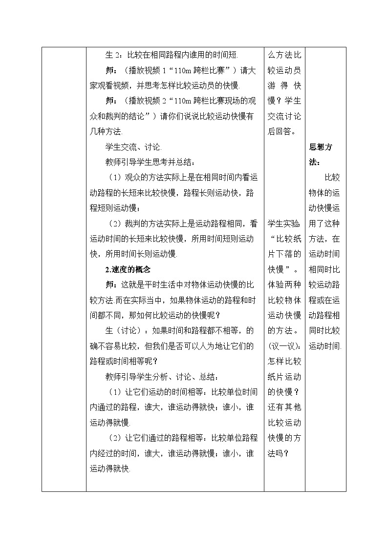 人教版八年级上册1.3《运动的快慢》精品课件+教学设计+同步练习题（含参考答案）02
